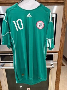 Authentic World Cup Mikel Nigeria #10 Soccer Jersey